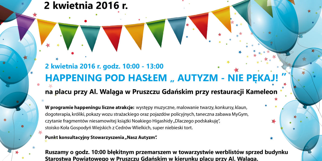Światowy Dzień Świadomości Autyzmu w Pruszczu Gdańskim