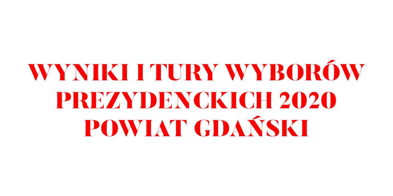 Częściowe wyniki I tury wyborów prezydenckich 2020 – Powiat Gdański