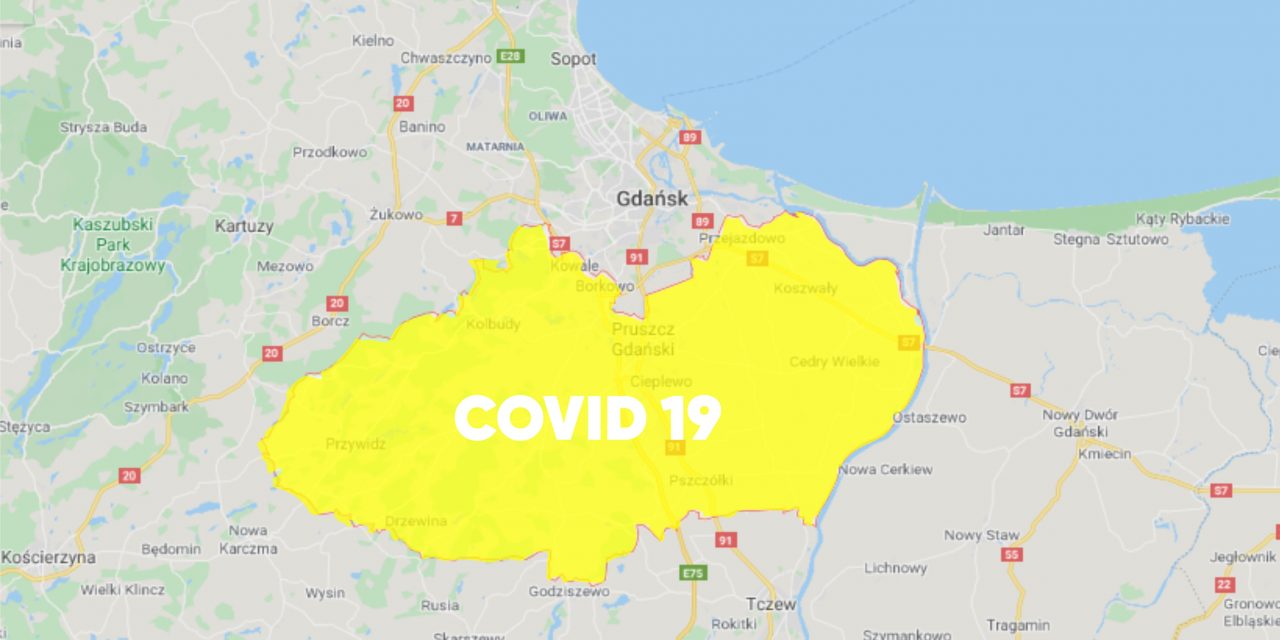 Powiat gdański w żółtej strefie – przypominamy o obostrzeniach